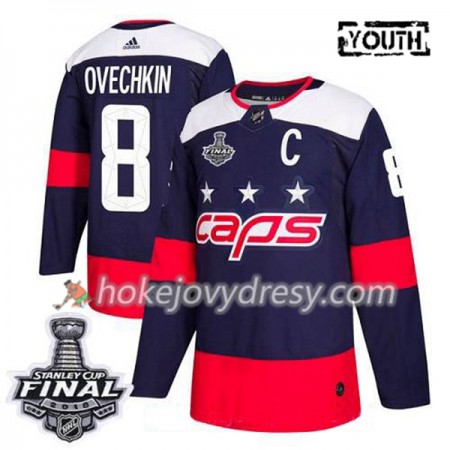 Dětské Hokejový Dres Washington Capitals Alex Ovechkin 8 2018 Stanley Cup Final Patch Adidas Stadium Series Authentic